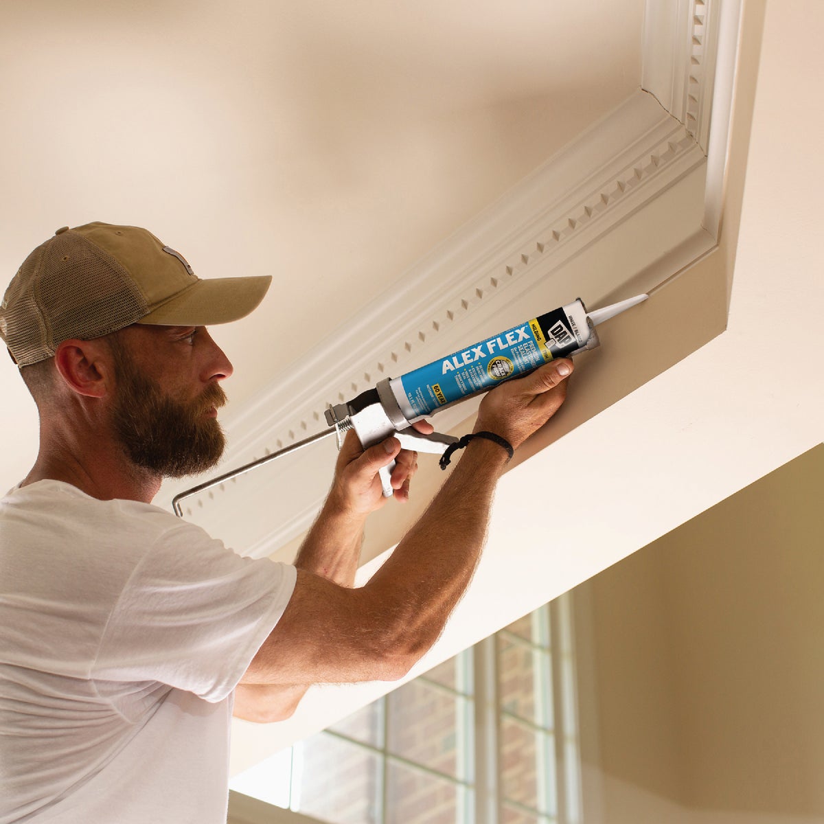 Dap Alex Flex 10.1 Oz. Premium Molding & Trim Acrylic Latex Siliconized Sealant, White Image 6