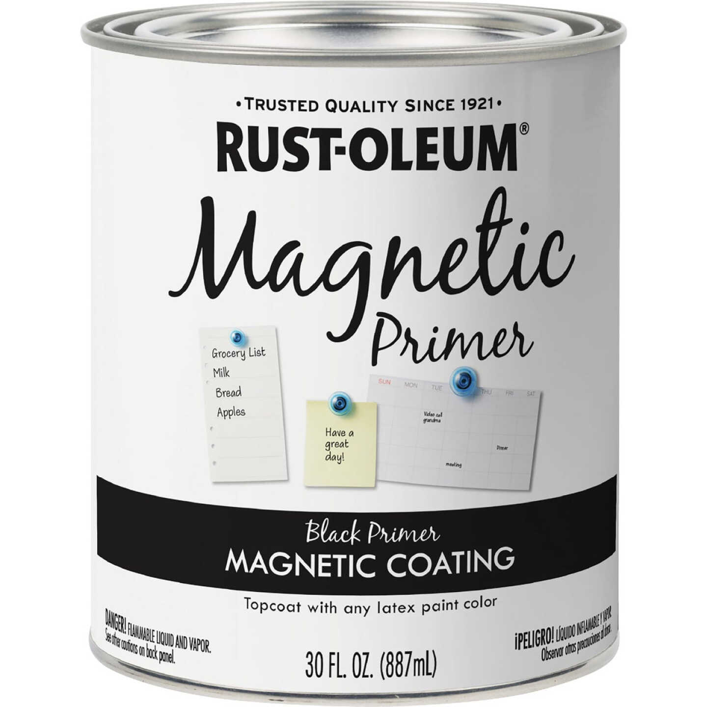 Rust-Oleum Dark Gray 30 Oz. Interior Magnetic Paint Primer Image 7