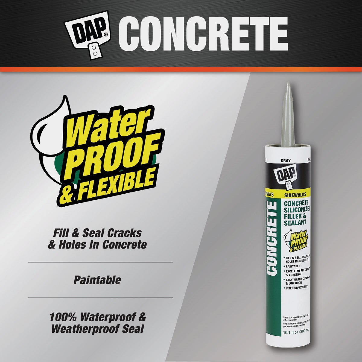 Dap Concrete Sealant 10.5 Oz. Gray Concrete Sealant Image 2