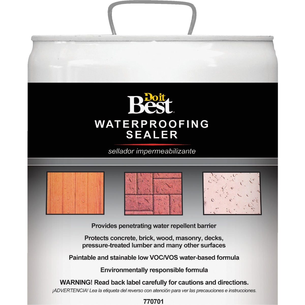 Do it Best Clear Water-Based Waterproofing Sealer, 5 Gal.