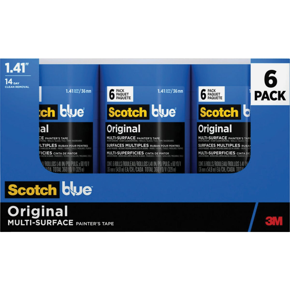 ScotchBlue 1.41 In. x 60 Yd. Original Painter's Tape (6 Roll) Image 10