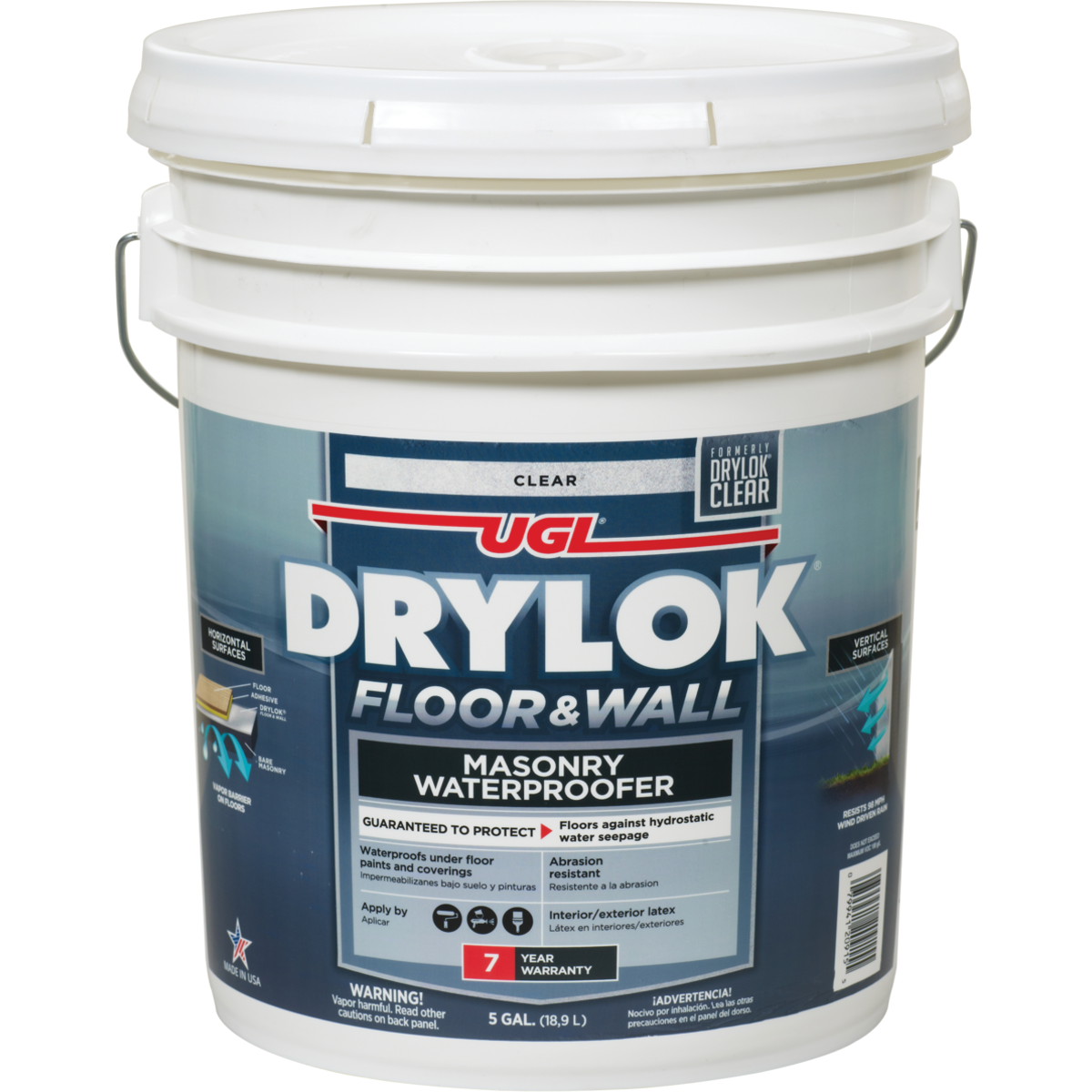 Drylok Clear Floor & Wall Masonry Waterproofer, 5 Gal.