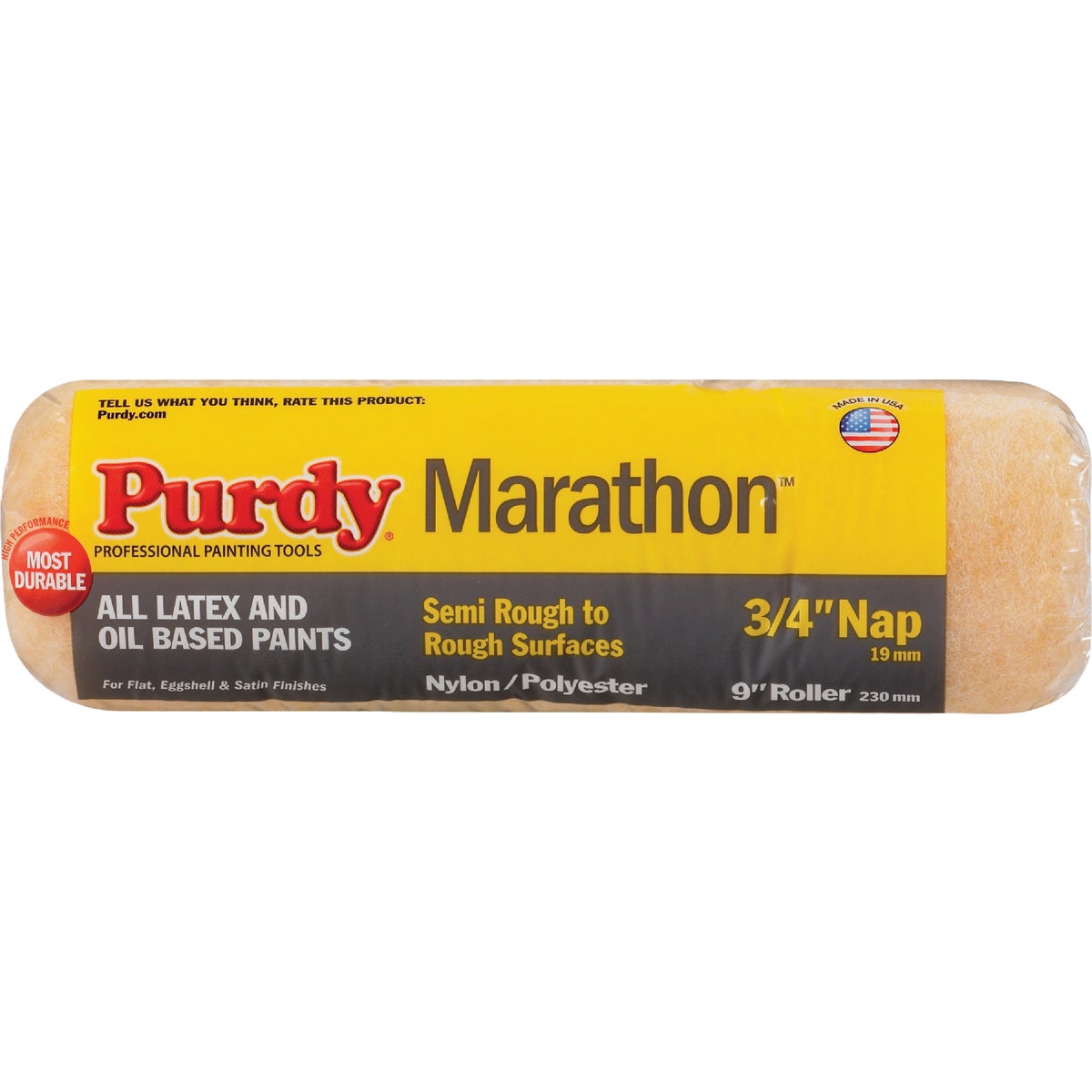 Purdy Marathon 9 In. x 3/4 In. Knit Fabric Roller Cover Image 1