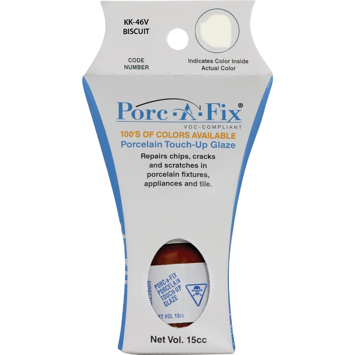 Fixture-Fix Porc-A-Fix Kohler Biscuit Porcelain Touch-up Paint, 15cc
