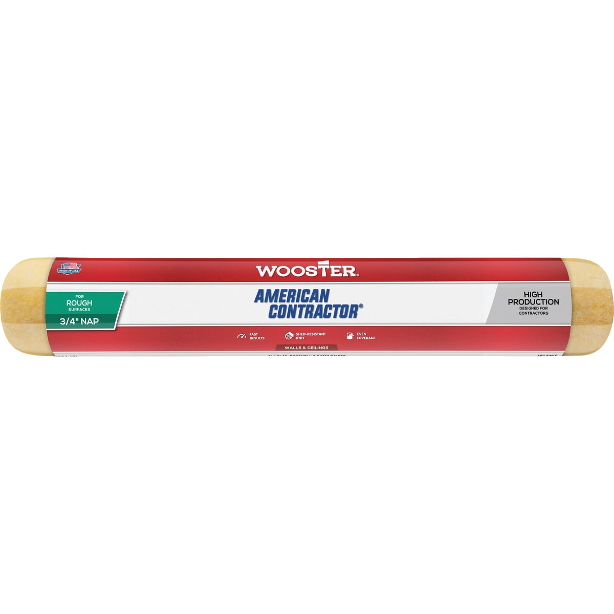 Wooster American Contractor 18 In. x 3/4 In. Knit Fabric Roller Cover Image 1