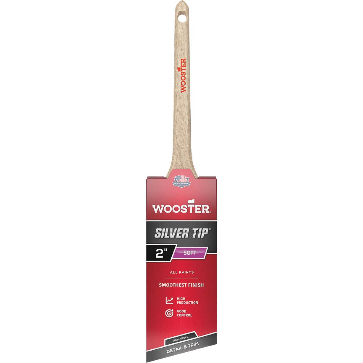 Wooster SILVER TIP 2 In. Thin Angle Sash Paint Brush Image 1