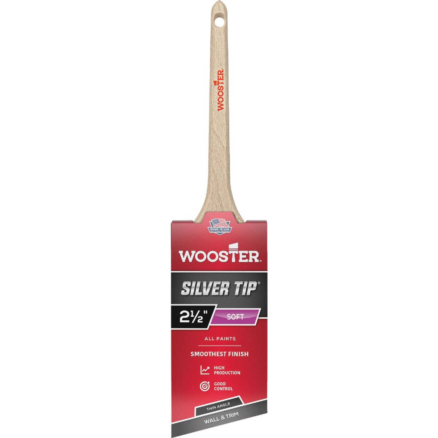 Wooster SILVER TIP 2-1/2 In. Thin Angle Sash Paint Brush Image 1