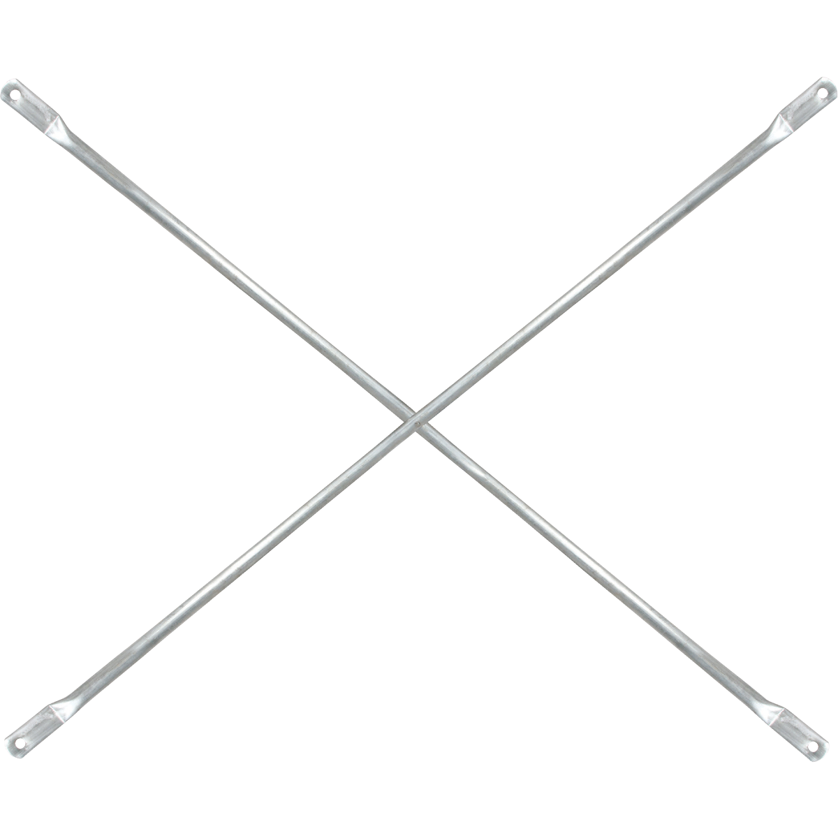 MetalTech 7 Ft. x 4 Ft. Galvanized Steel Squaring Cross Brace for Scaffolding Frames