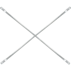 MetalTech 7 Ft. x 4 Ft. Galvanized Steel Squaring Cross Brace for Scaffolding Frames Image 1