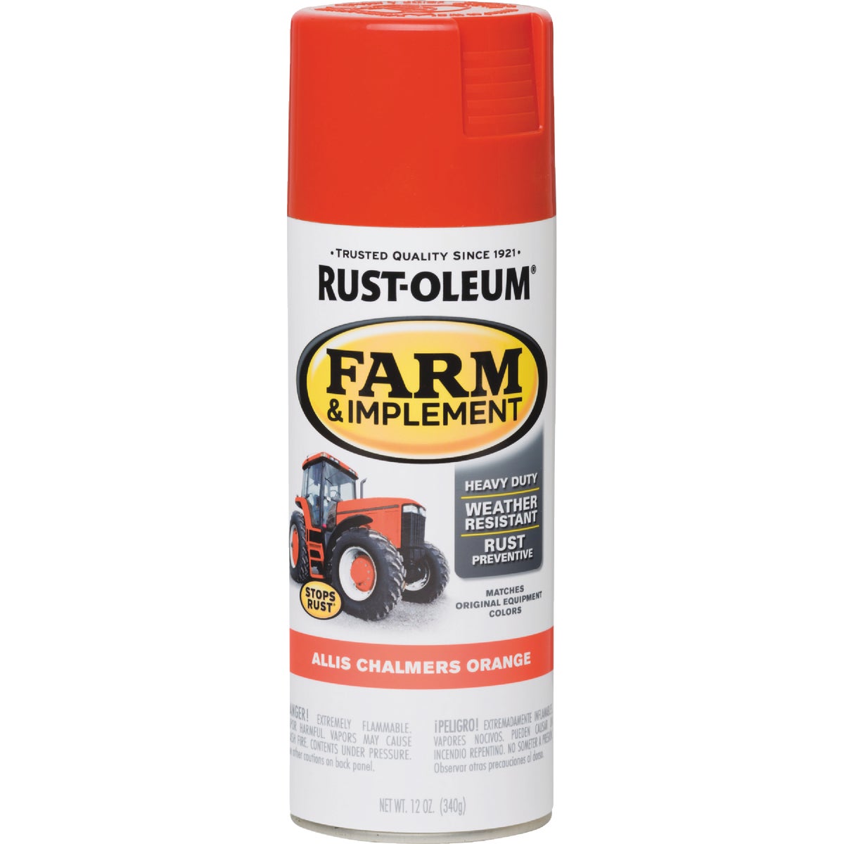 Rust-Oleum 12 Oz. Allis Chambers Orange Farm & Implement Spray Paint Image 3