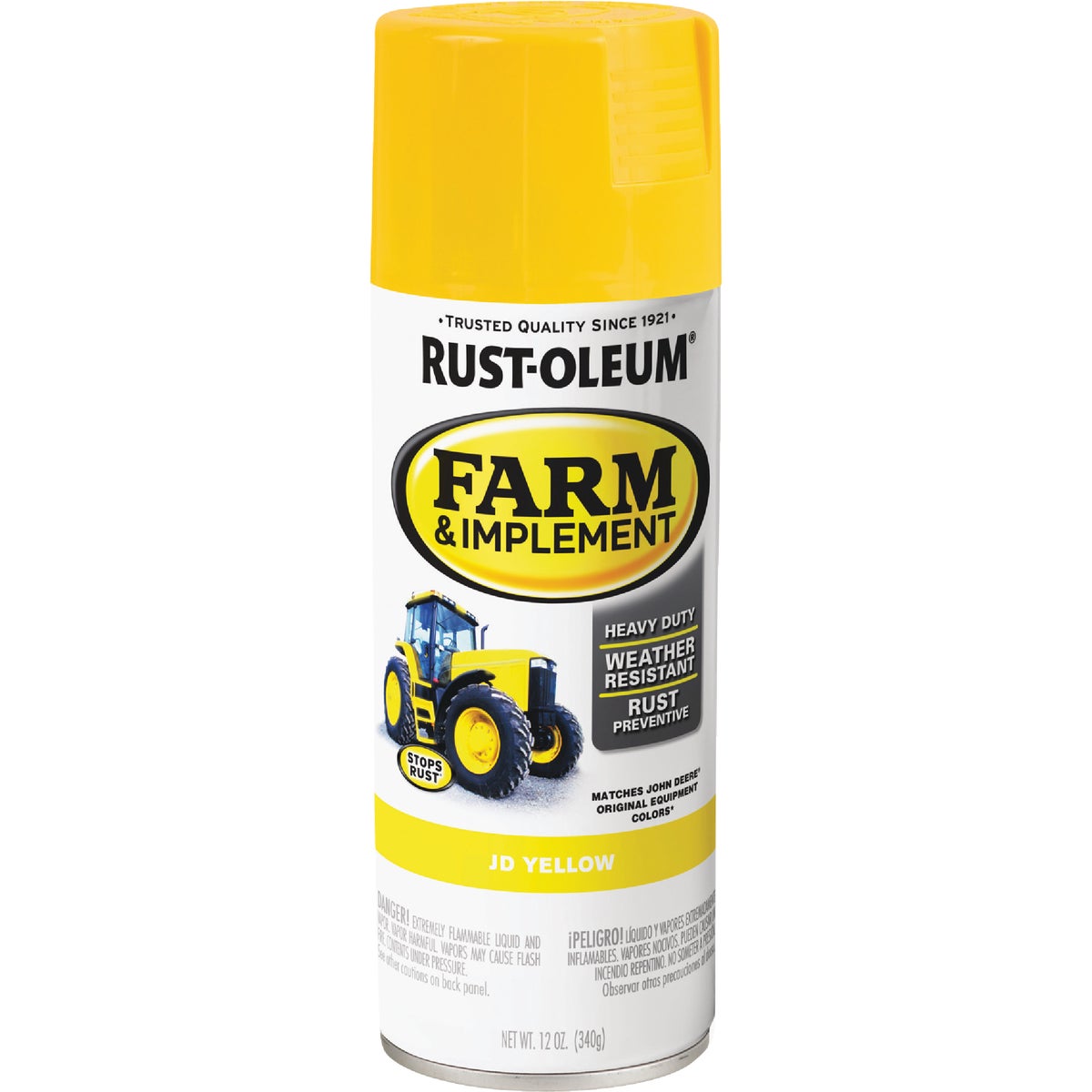Rust-Oleum 12 Oz. JD Yellow Farm & Implement Spray Paint Image 3