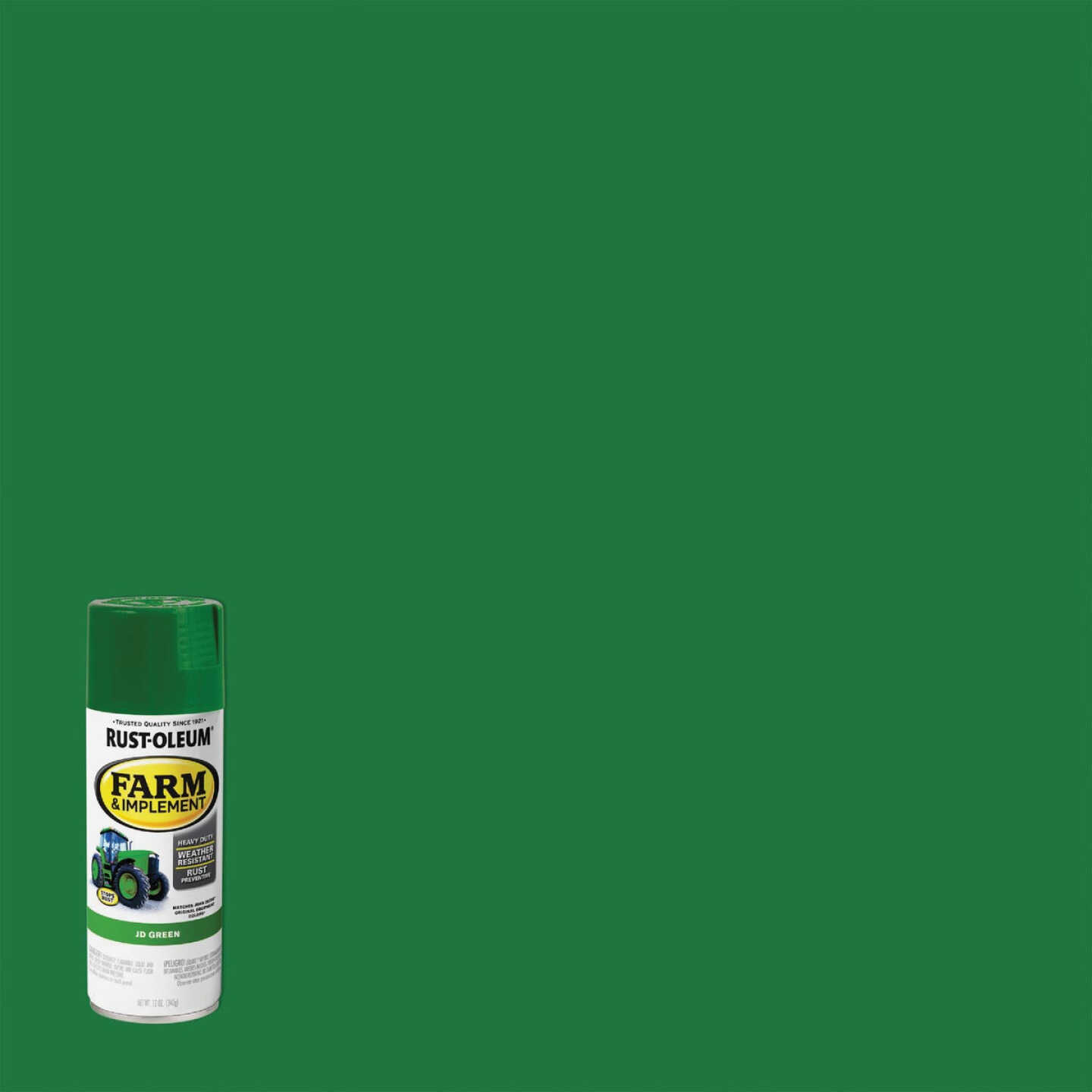 Rust-Oleum 12 Oz. JD Green Farm & Implement Spray Paint Image 1