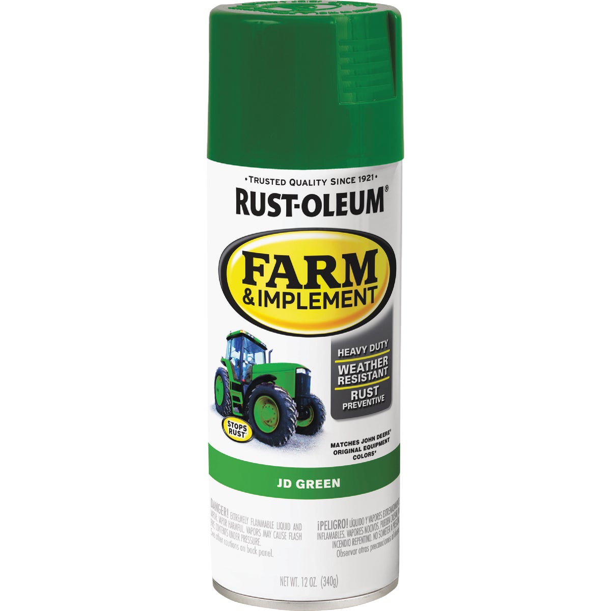 Rust-Oleum 12 Oz. JD Green Farm & Implement Spray Paint Image 3