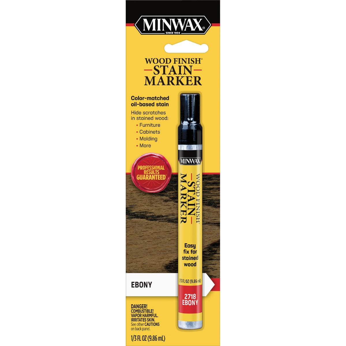 Minwax Wood Finish Ebony Stain Marker Image 2