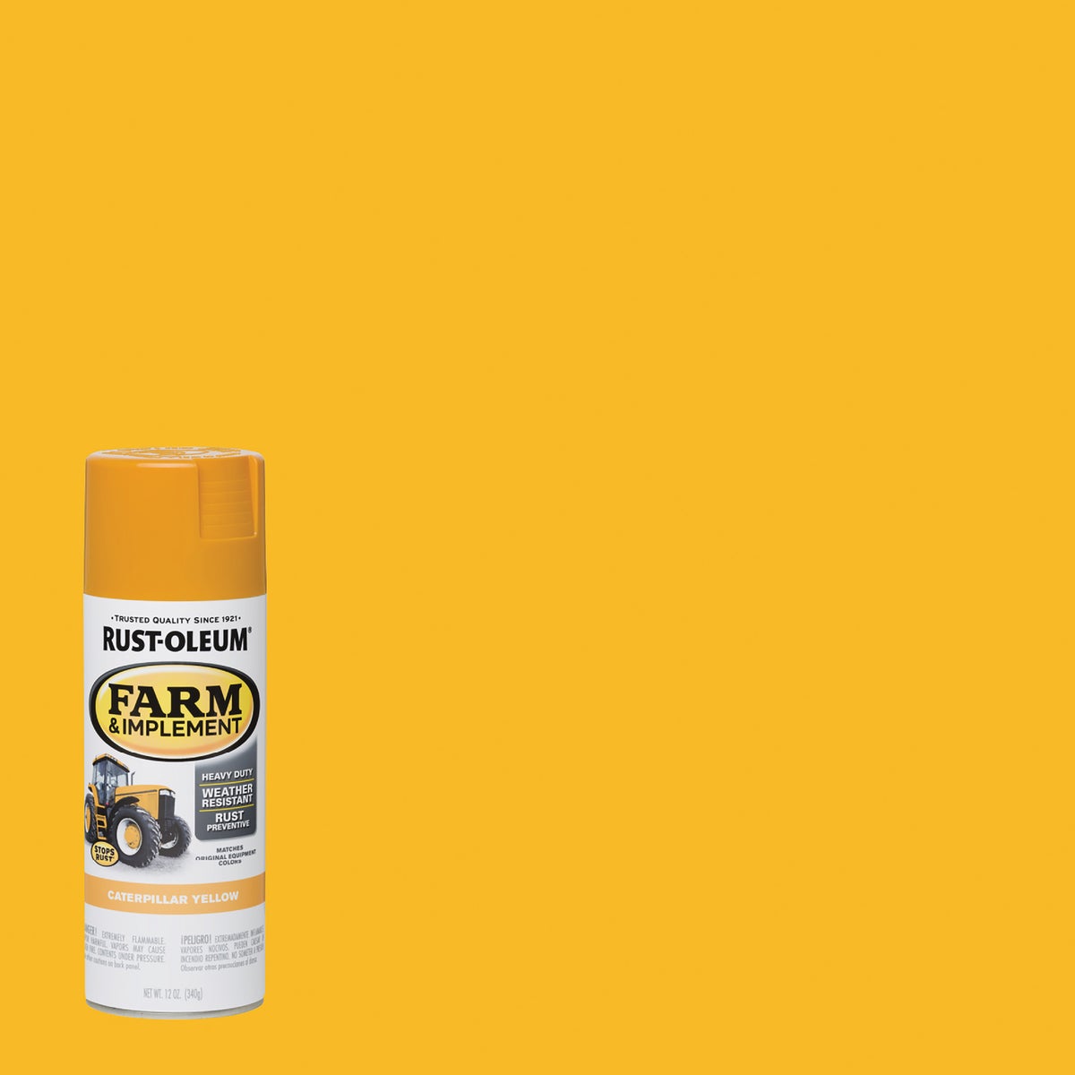 Rust-Oleum 12 Oz. Caterpillar Yellow Farm & Implement Spray Paint