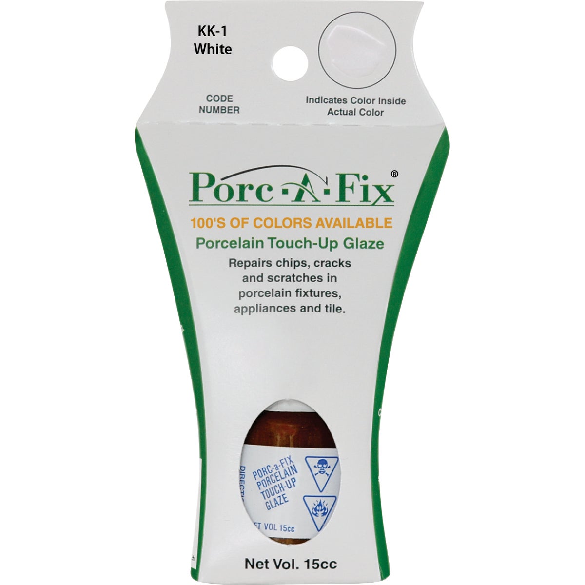 Fixture-Fix Porc-A-Fix Kohler White Porcelain Touch-up Paint, 15cc