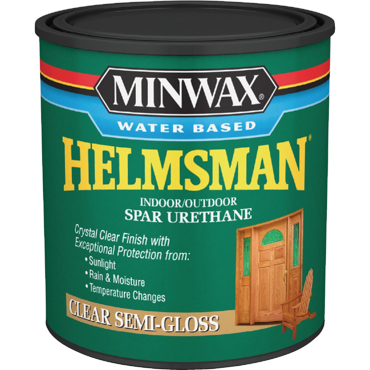 Minwax Helmsman Quart Semi-Gloss Water-Based Spar Interior/Exterior Varnish Image 1