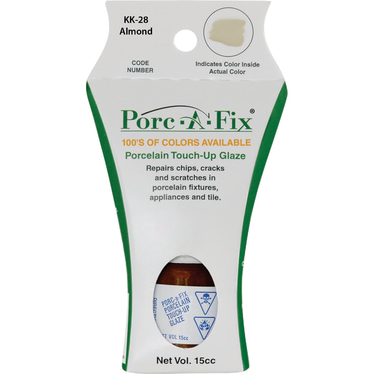 Fixture-Fix Porc-A-Fix Kohler Almond Porcelain Touch-up Paint, 15cc