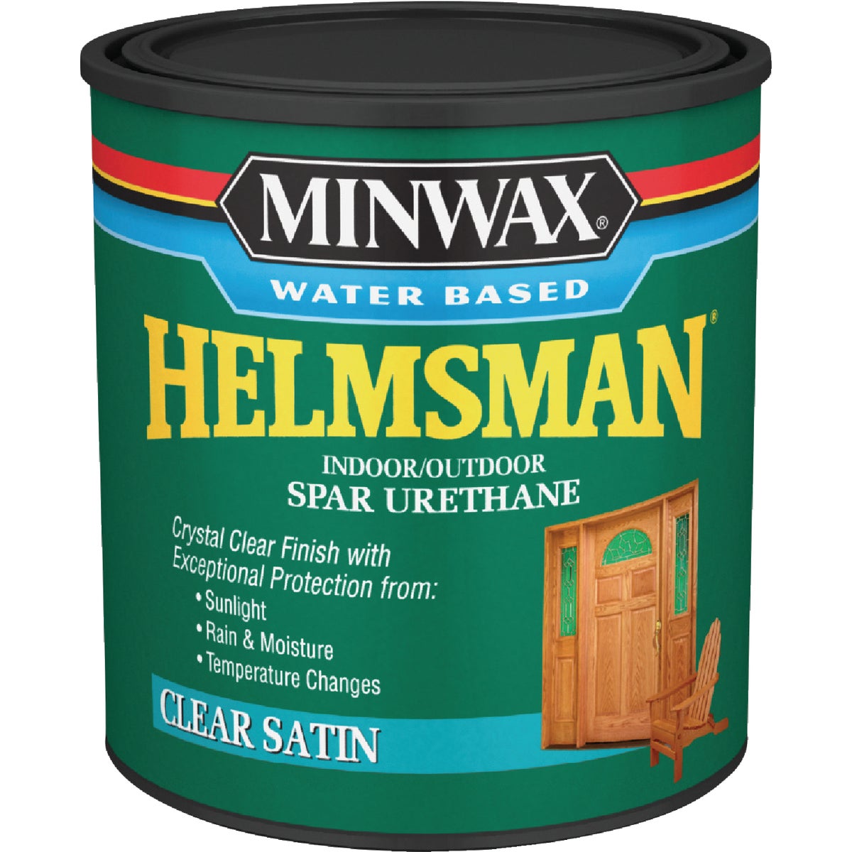 Minwax Helmsman Quart Satin Water-Based Spar Interior/Exterior Varnish Image 1