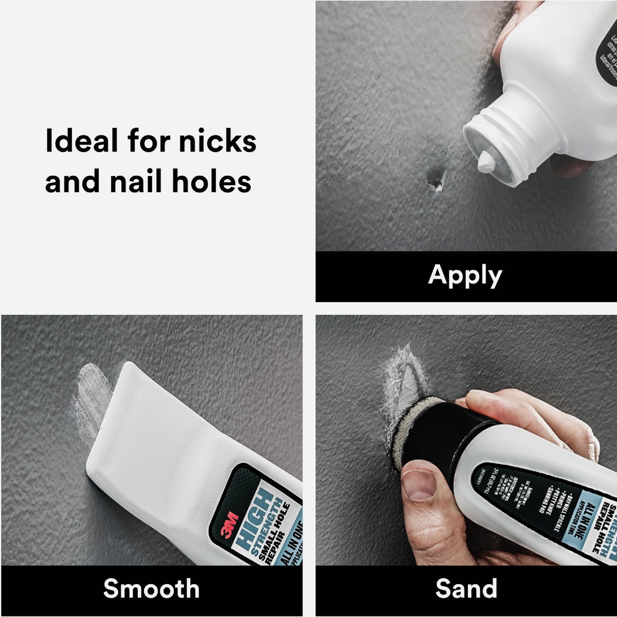 3M High Strength Small Hole Repair, All in One Applicator Tool Image 3