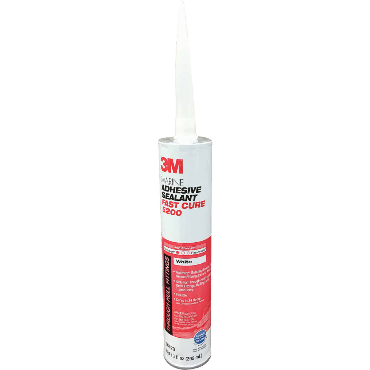3M 10 Oz. White 24-Hour Fast Cure Marine Adhesive Sealant 5200 Image 1