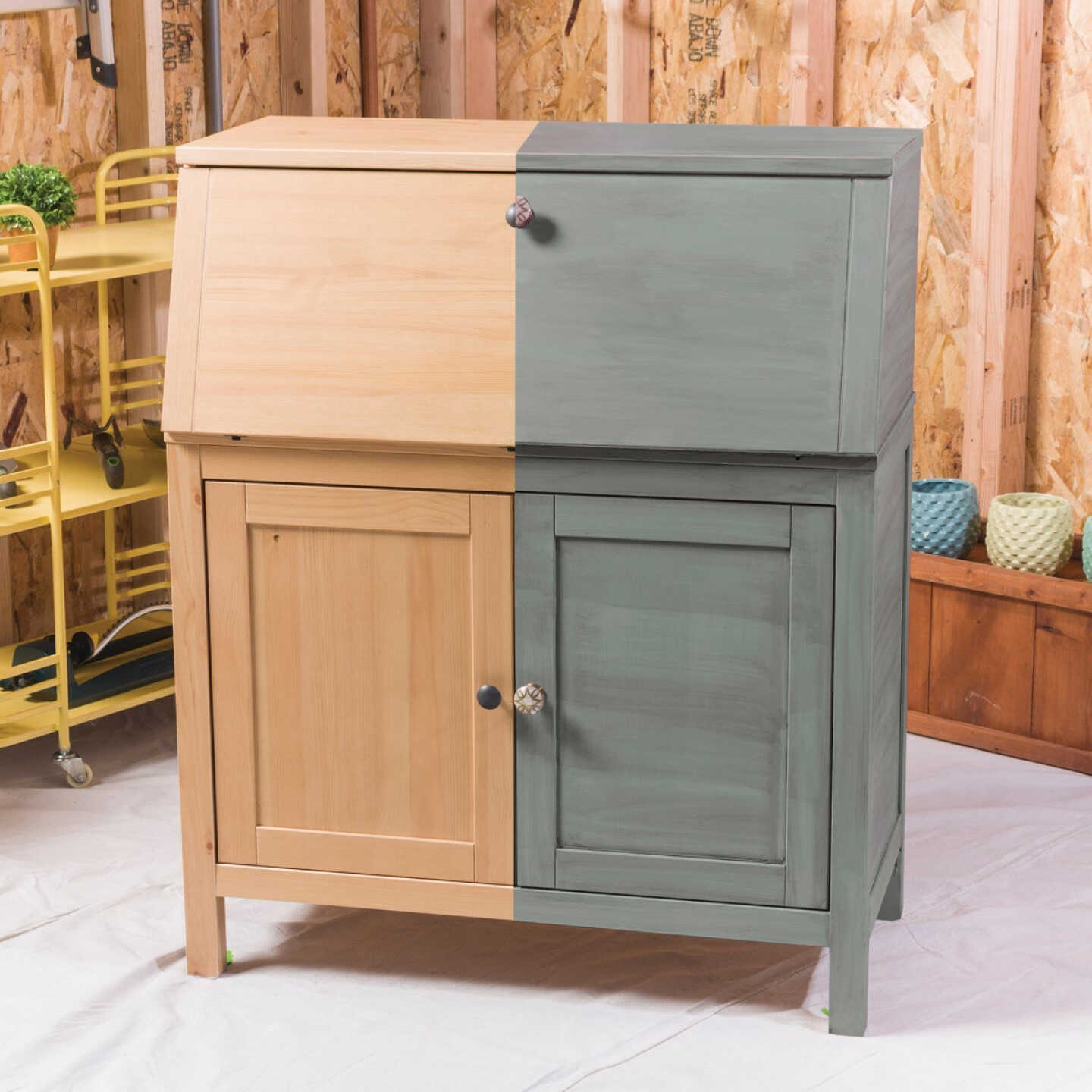 Rust-Oleum Chalked Country Gray Ultra Matte 30 Oz. Chalk Paint Image 3