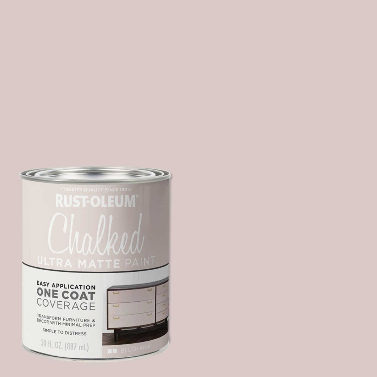 Rust-Oleum Chalked Blush Pink Ultra Matte 30 Oz. Chalk Paint Image 1