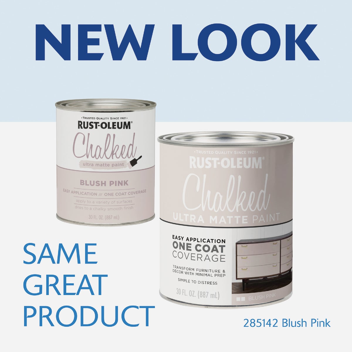Rust-Oleum Chalked Blush Pink Ultra Matte 30 Oz. Chalk Paint Image 2