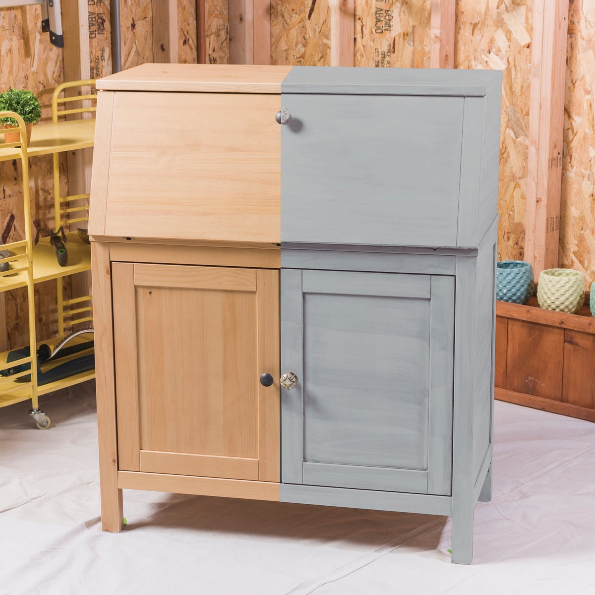 Rust-Oleum Chalked Aged Gray Ultra Matte 30 Oz. Chalk Paint Image 5