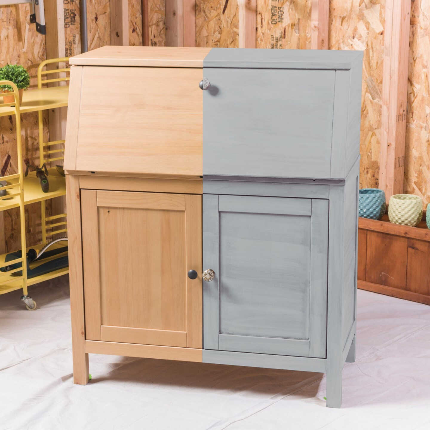 Rust-Oleum Chalked Aged Gray Ultra Matte 30 Oz. Chalk Paint Image 3