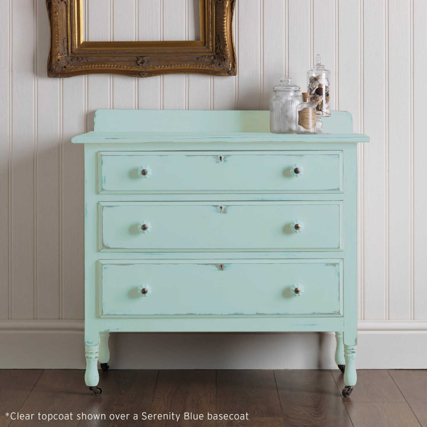 Rust-Oleum Matte Clear Protective Topcoat 30 Oz. Chalk Paint Image 4