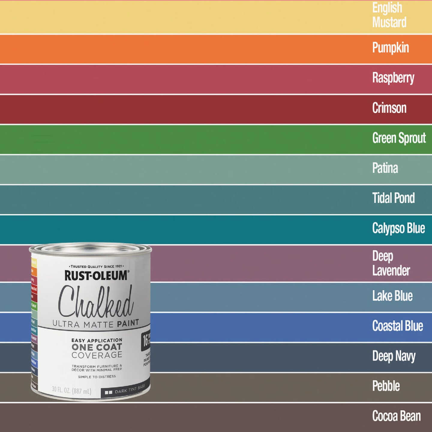 Rust-Oleum Chalked Dark Tint Ultra Matte 29 Oz. Chalk Paint Image 1