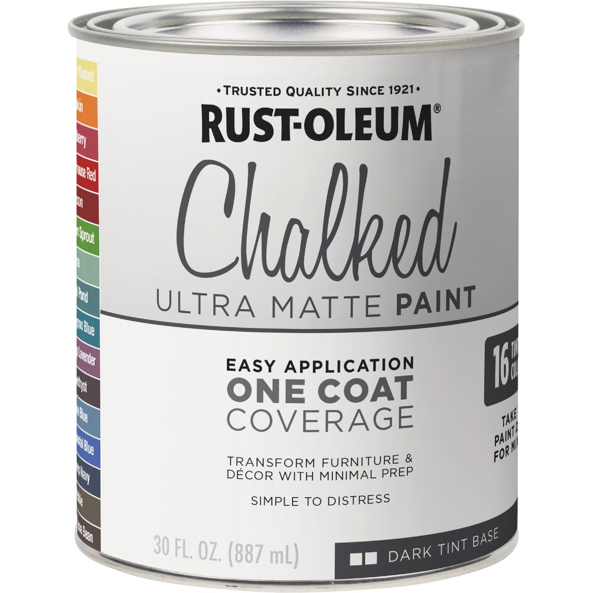 Rust-Oleum Chalked Dark Tint Ultra Matte 29 Oz. Chalk Paint Image 4