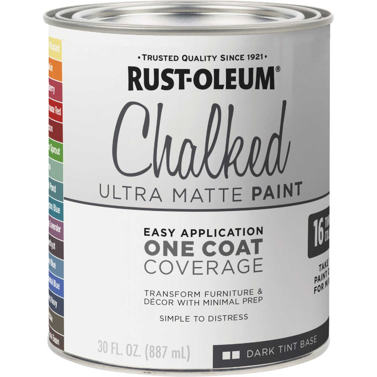 Rust-Oleum Chalked Dark Tint Ultra Matte 29 Oz. Chalk Paint Image 4