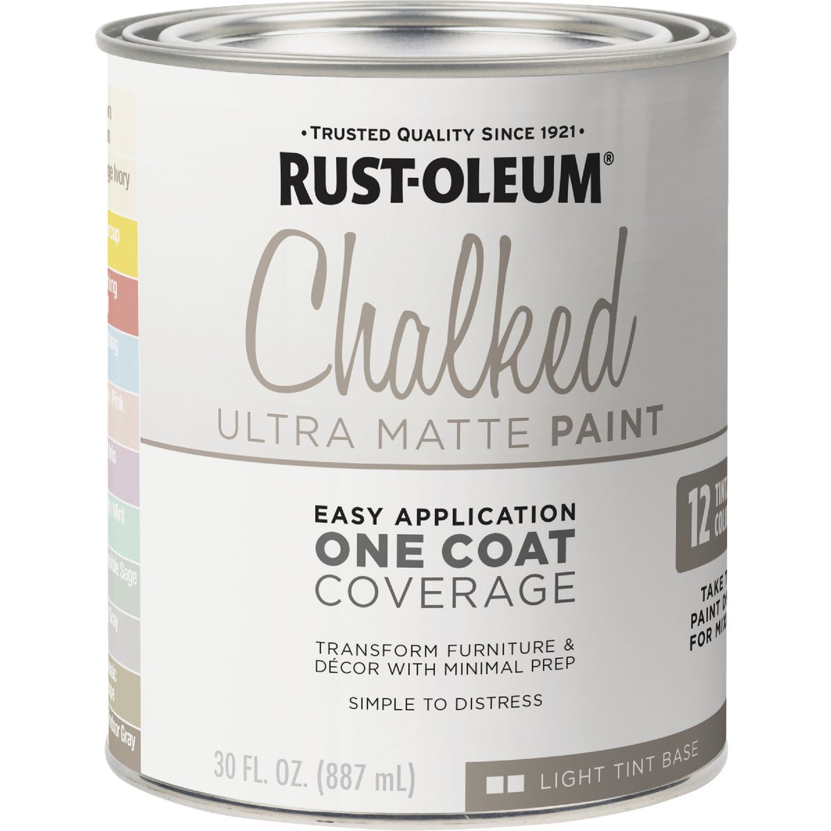 Rust-Oleum Chalked Light Tint Ultra Matte 29 Oz. Chalk Paint Image 3