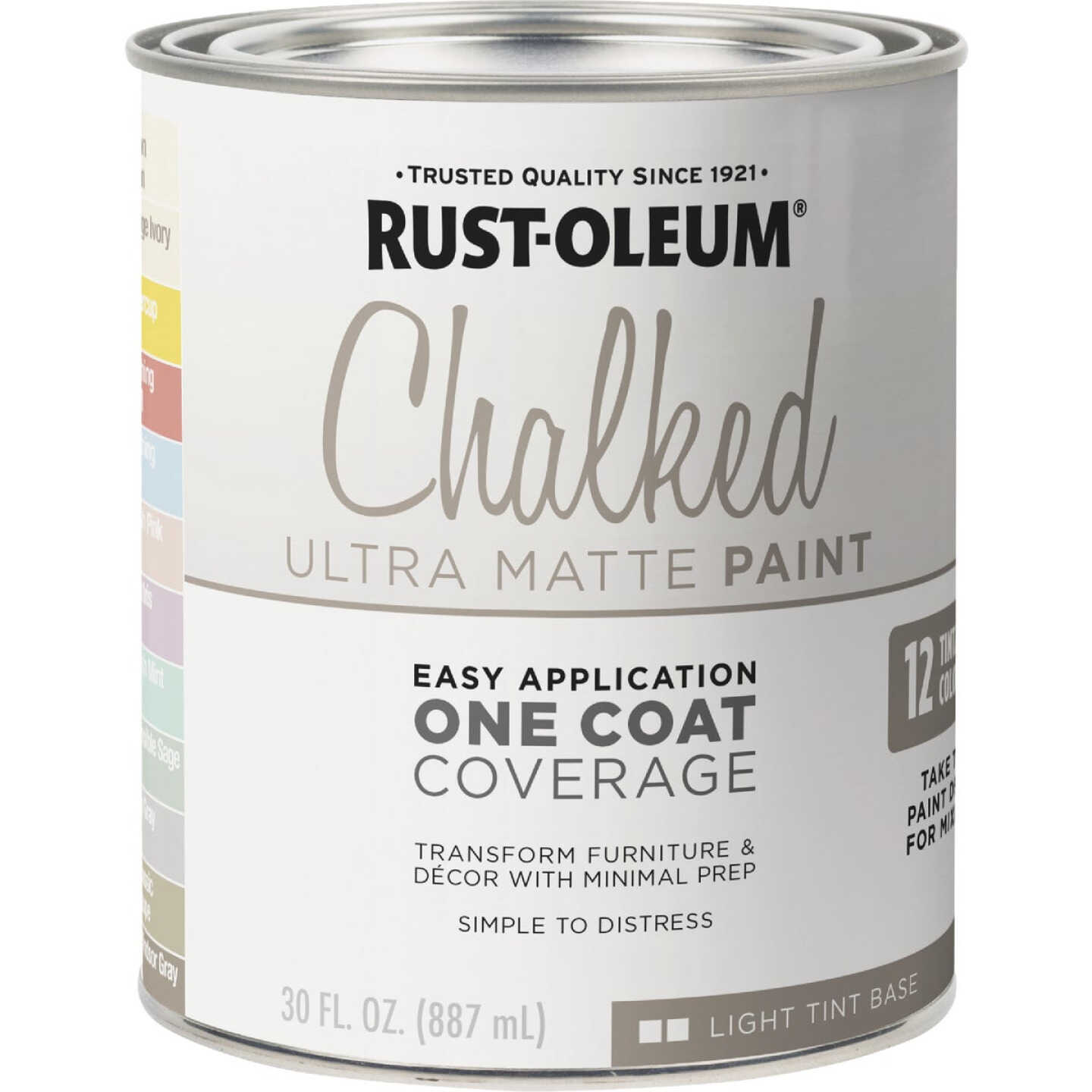 Rust-Oleum Chalked Light Tint Ultra Matte 29 Oz. Chalk Paint Image 3