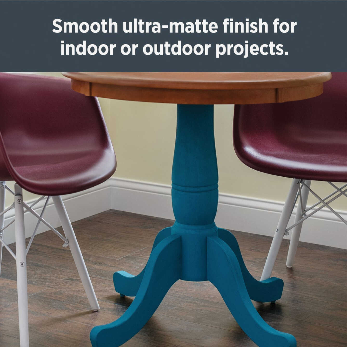 Krylon CHALKY FINISH 12 Oz. Ultra Matte Chalk Spray Paint, Anvil Gray Image 3