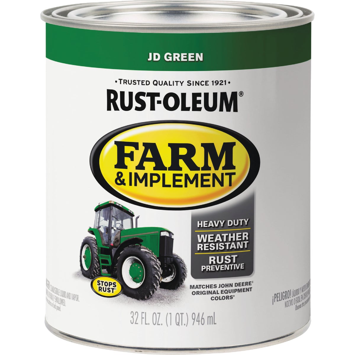 Rust-Oleum 1 Quart JD Green Gloss Farm & Implement Enamel Image 2