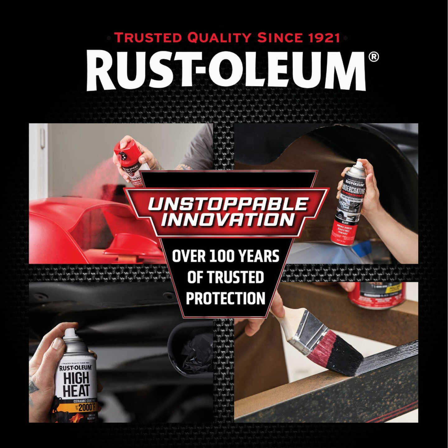 Rust-Oleum Stops Rust Flat Black 12 Oz. High Heat Spray Paint Image 6
