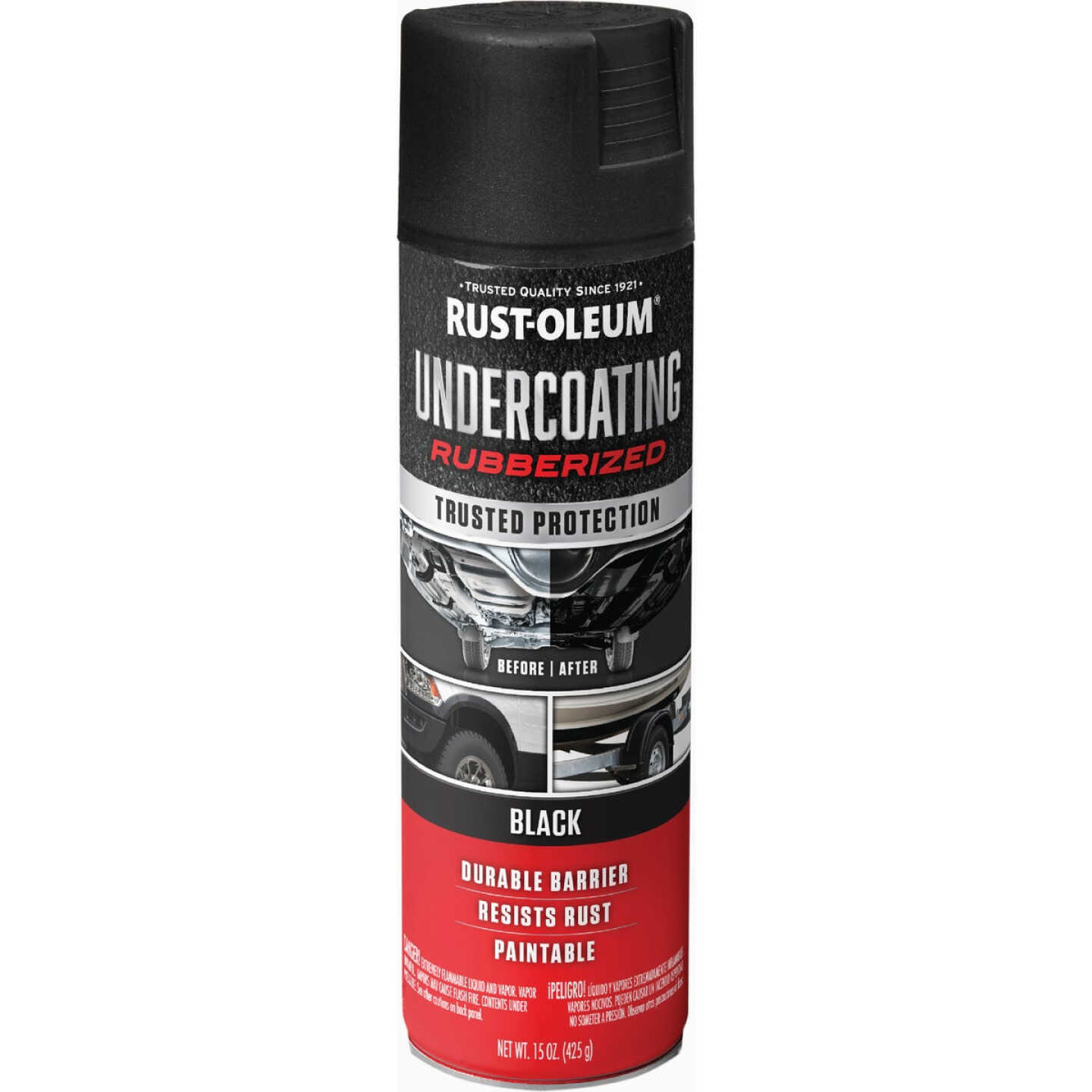 Rust-Oleum Stops Rust Black 15 Oz. Undercoating Image 2