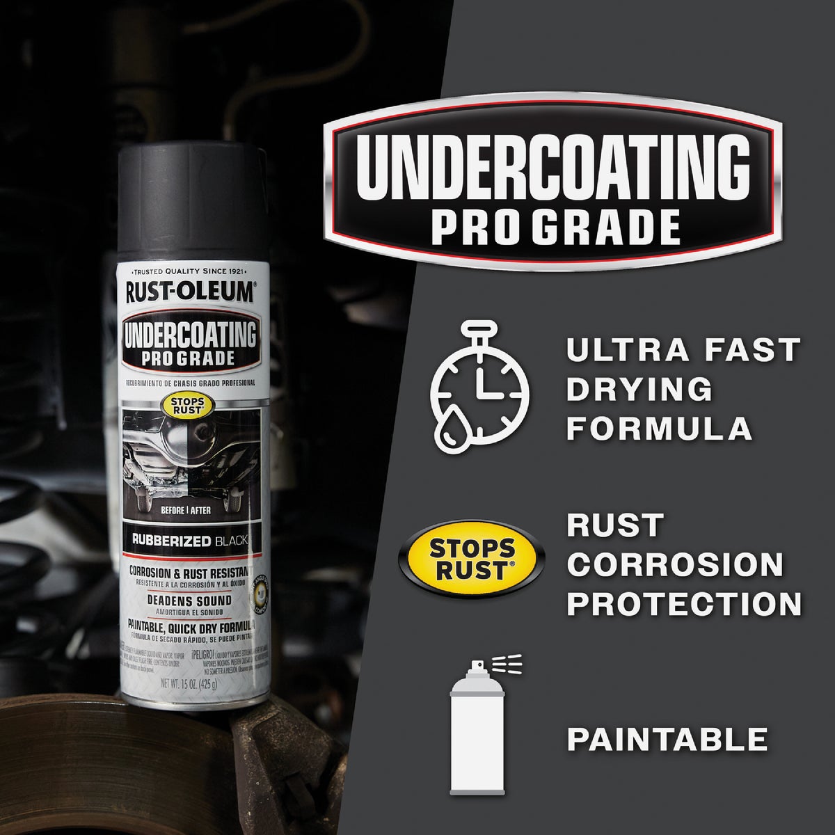 Rust-Oleum Professional Grade Rubberized Spray Undercoating Image 7