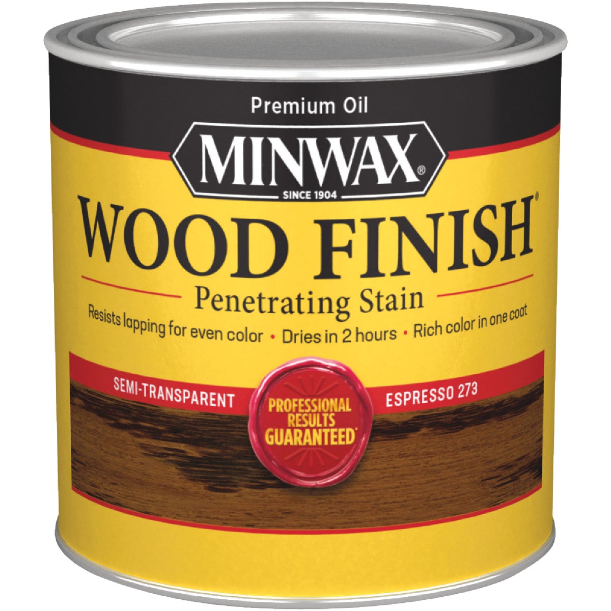 Minwax Wood Finish Penetrating Stain, Espresso, 1/2 Pt. Image 1