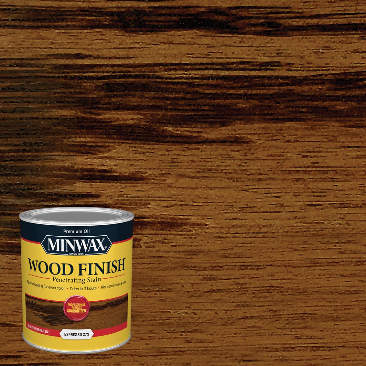 Minwax Wood Finish Penetrating Stain, Espresso, 1 Qt. Image 1