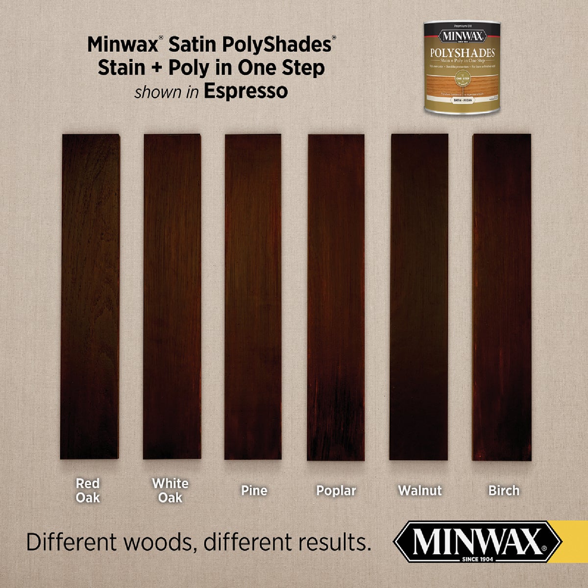 Minwax Polyshades 1 Qt. Satin Stain & Finish Polyurethane In 1-Step, Espresso Image 3