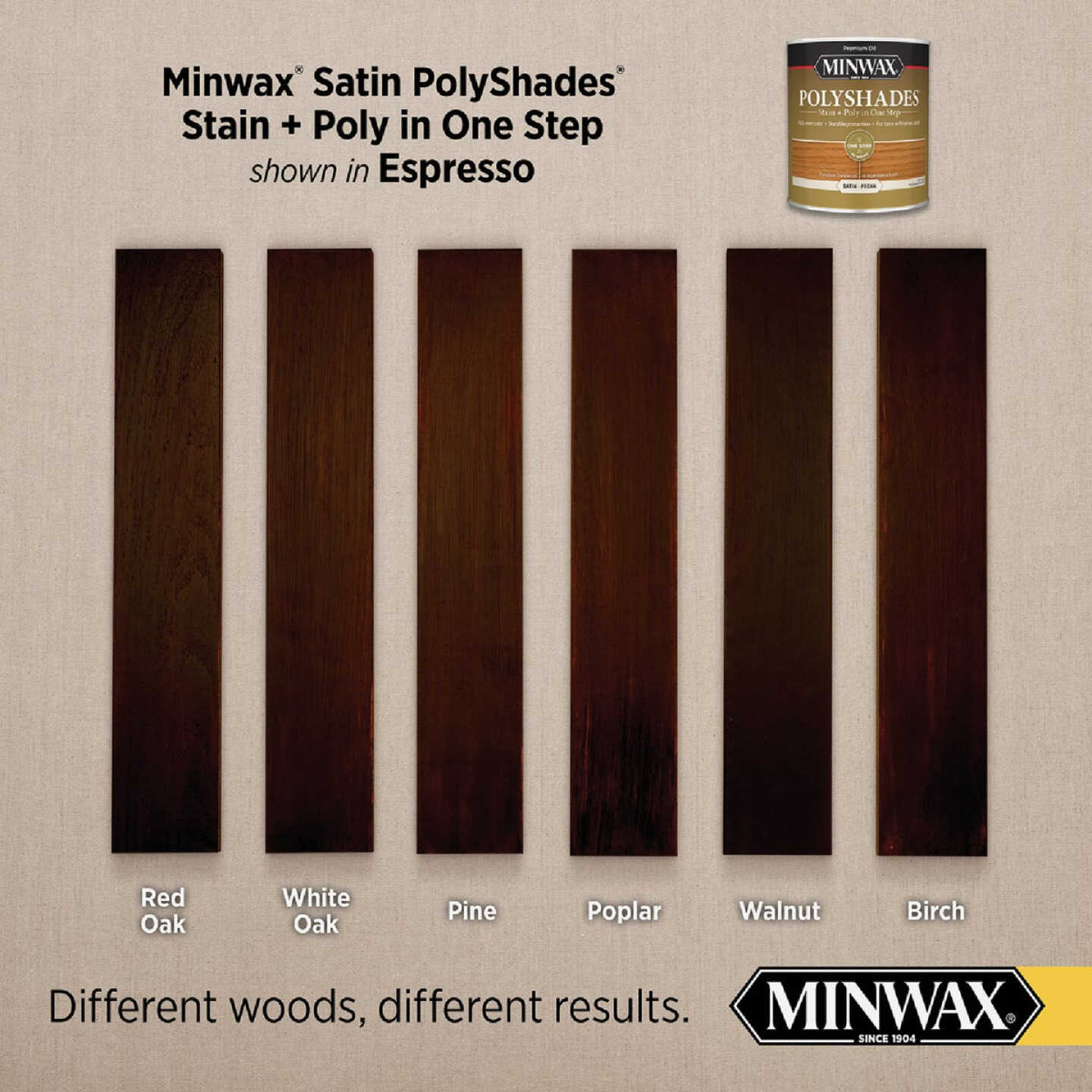 Minwax Polyshades 1 Qt. Satin Stain & Finish Polyurethane In 1-Step, Espresso Image 3