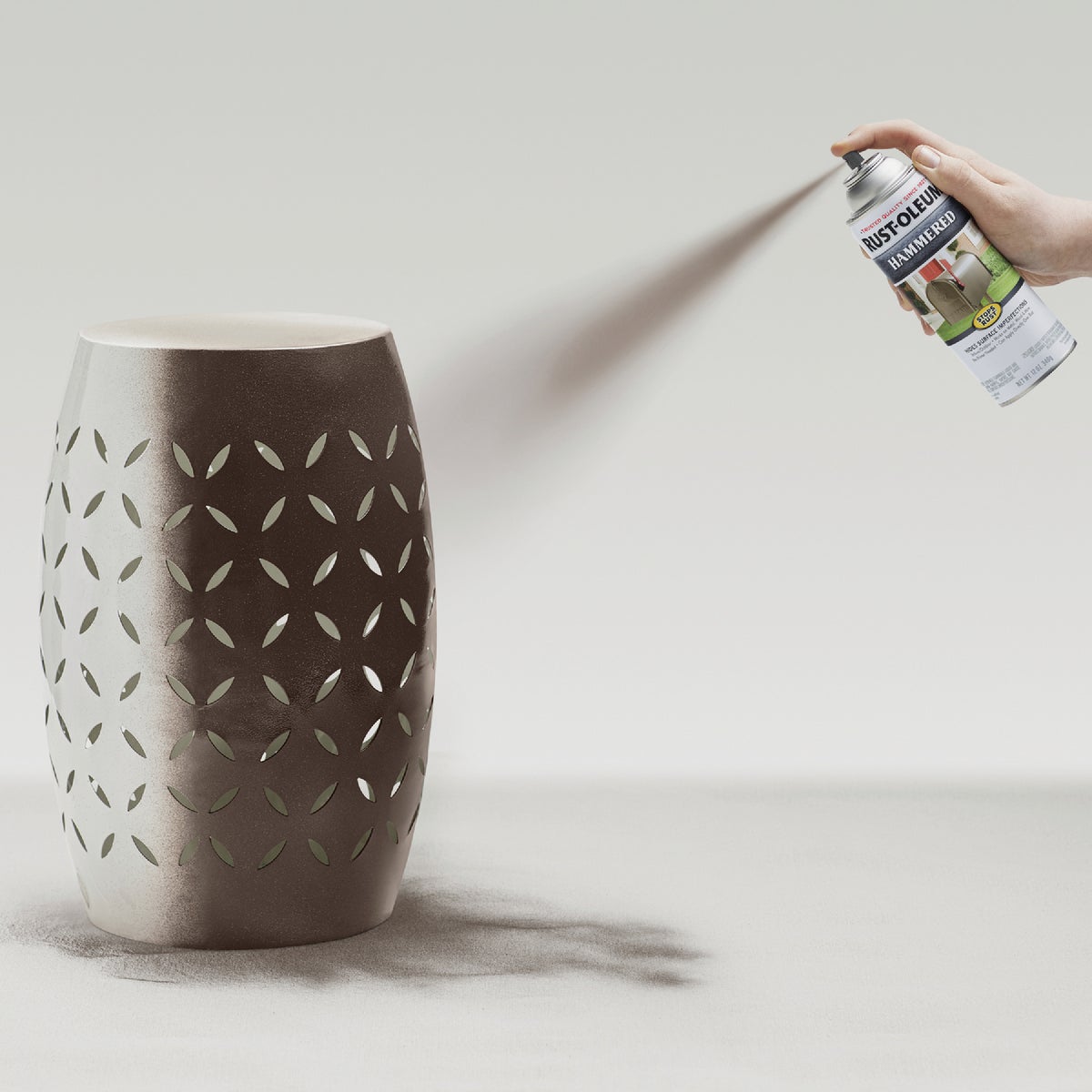 Rust-Oleum Stops Rust Brown Metallic 12 Oz. Hammered Finish Spray Paint Image 5