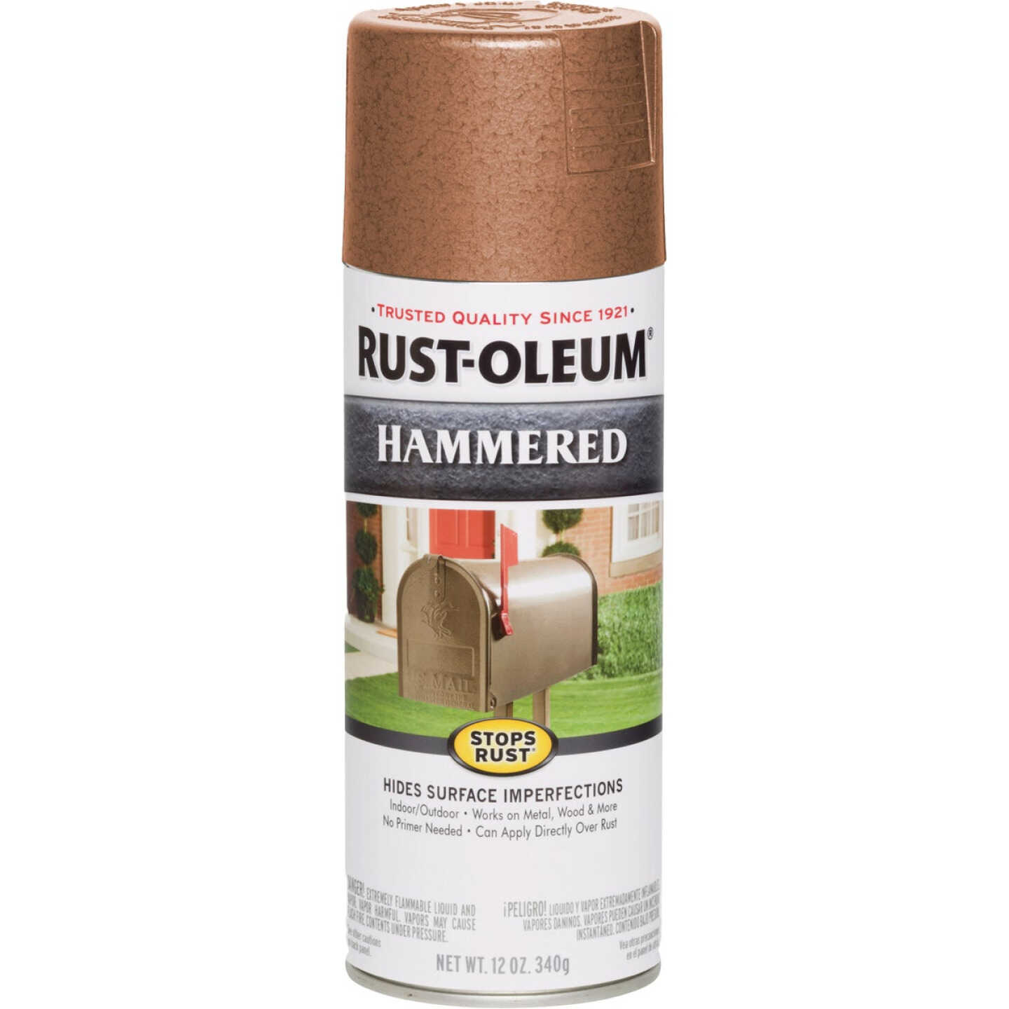 Rust-Oleum Stops Rust Copper Metallic 12 Oz. Hammered Finish Spray Paint Image 7