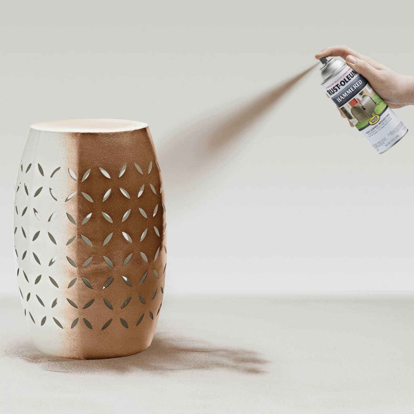 Rust-Oleum Stops Rust Copper Metallic 12 Oz. Hammered Finish Spray Paint Image 5