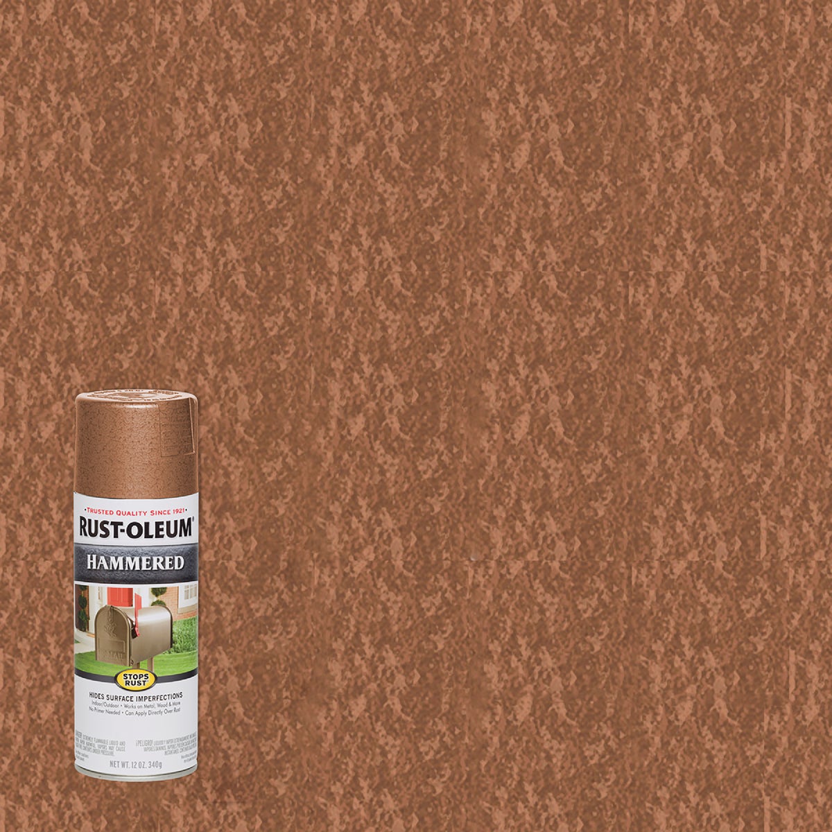 Rust-Oleum Stops Rust Copper Metallic 12 Oz. Hammered Finish Spray Paint