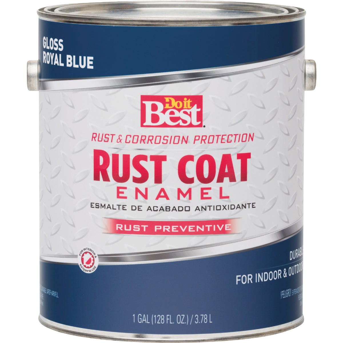 Do it Best Rust Coat Oil-Based Gloss Enamel, Royal Blue, 1 Gal. Image 2